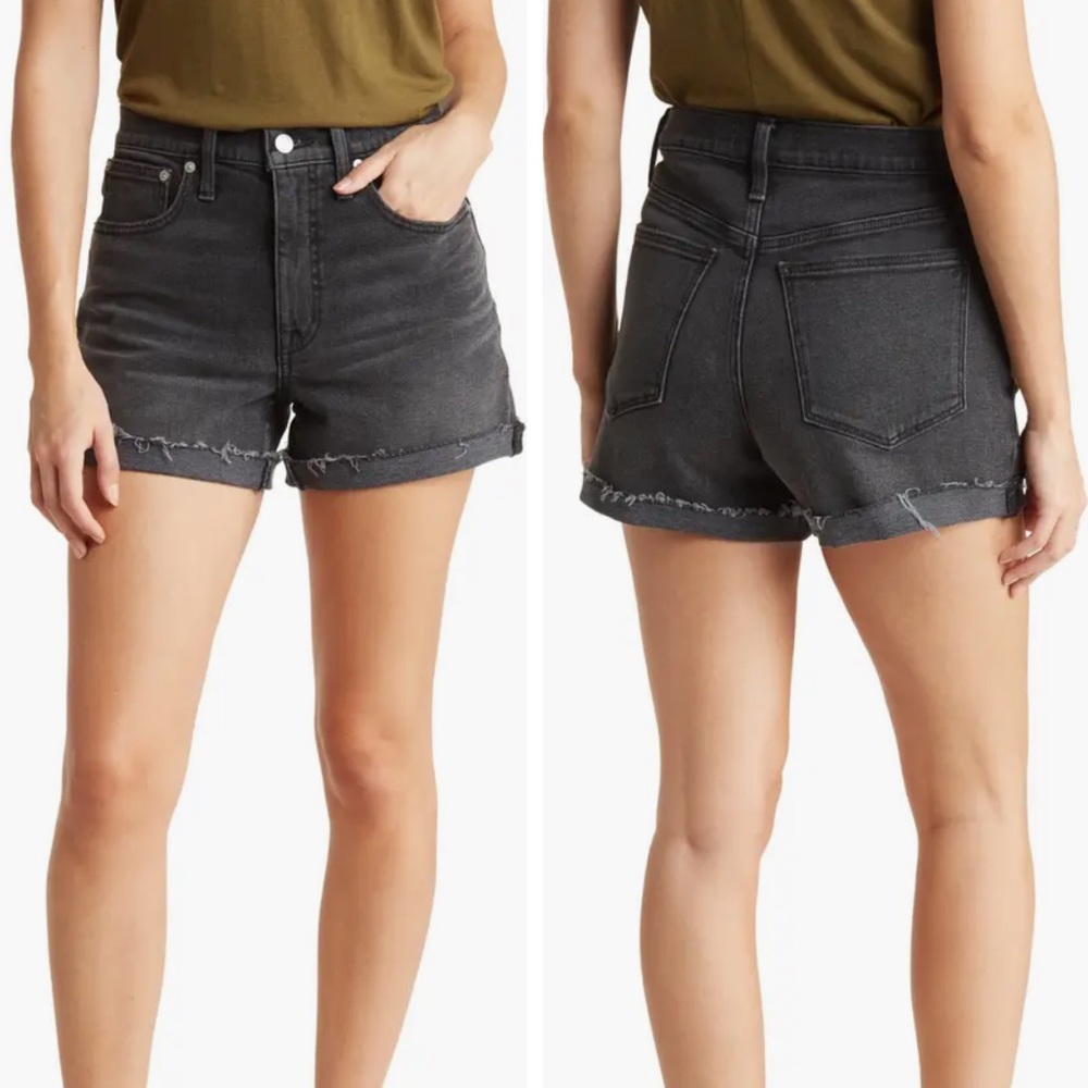 Madewell Black Jean Shorts